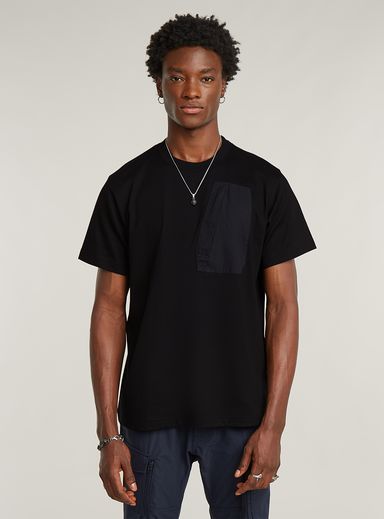 Outdoor Woven Pocket Loose T-Shirt
